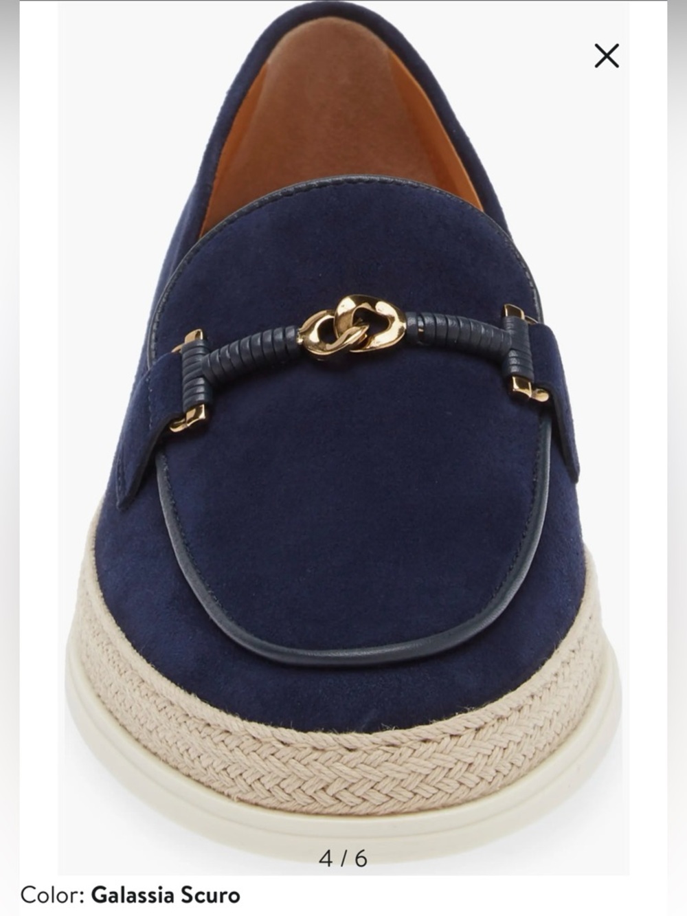 Tod's Double T Ring Suede Raffia Loafers Women's Size 9.5 — Tan/Natural - Picture 3 of 10